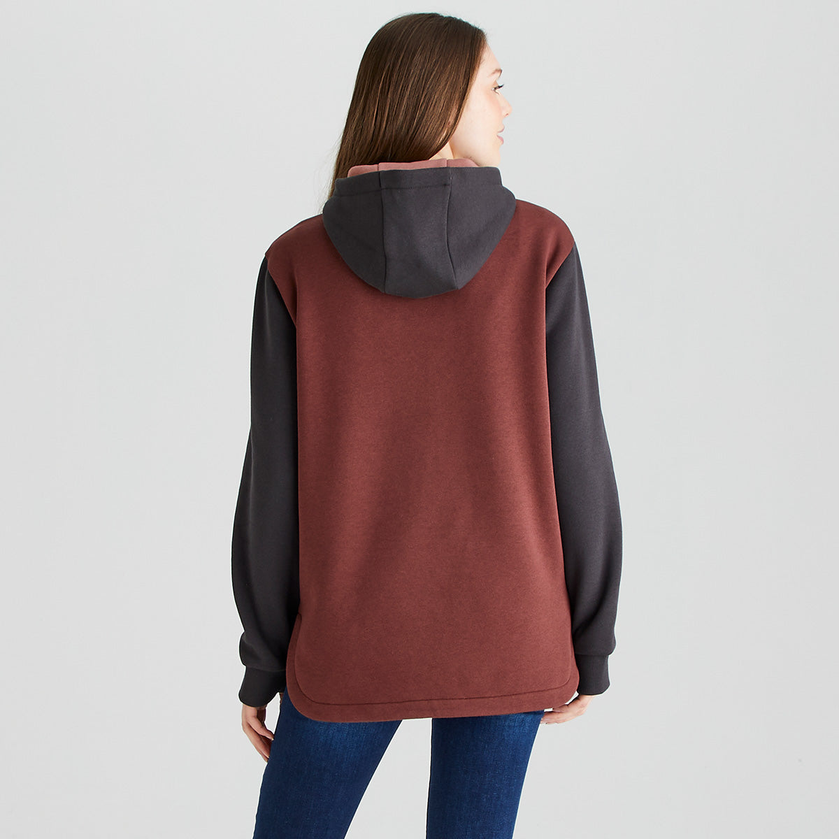 Women’s Tribe Hoodie Oxblood Tri Colour