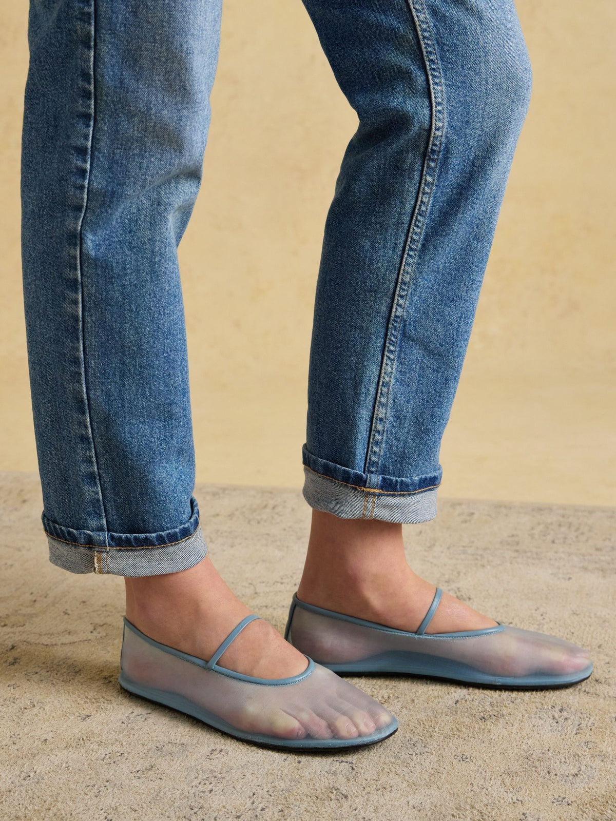 Mid Blue Straight Fit Slim Mid Rise Jeans