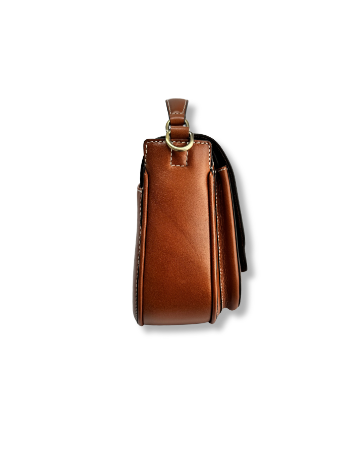 Felpersham Saddle Bag Tan leather