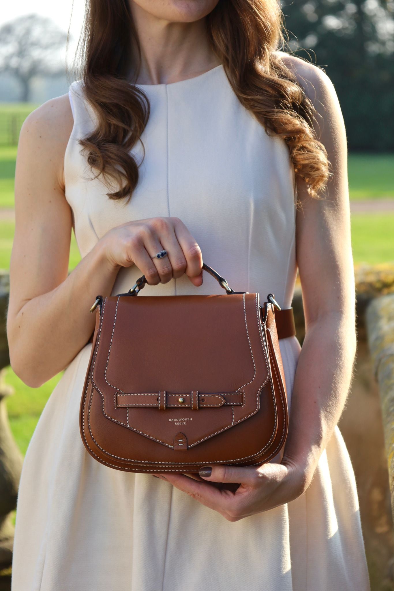 Felpersham Saddle Bag Tan leather
