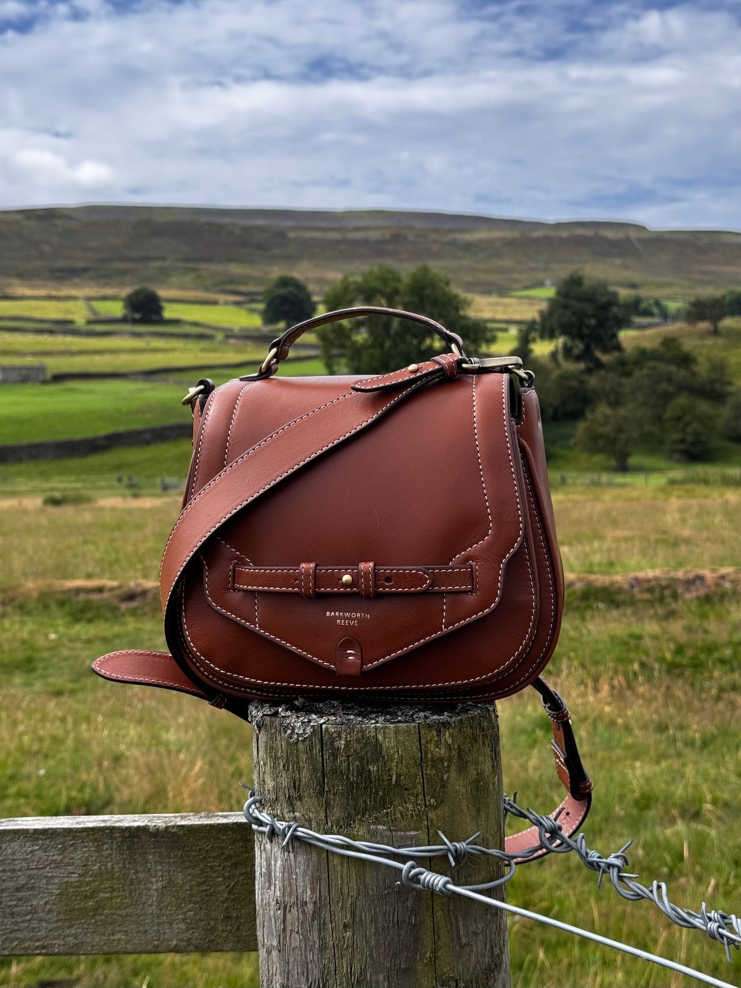 Felpersham Saddle Bag Tan leather