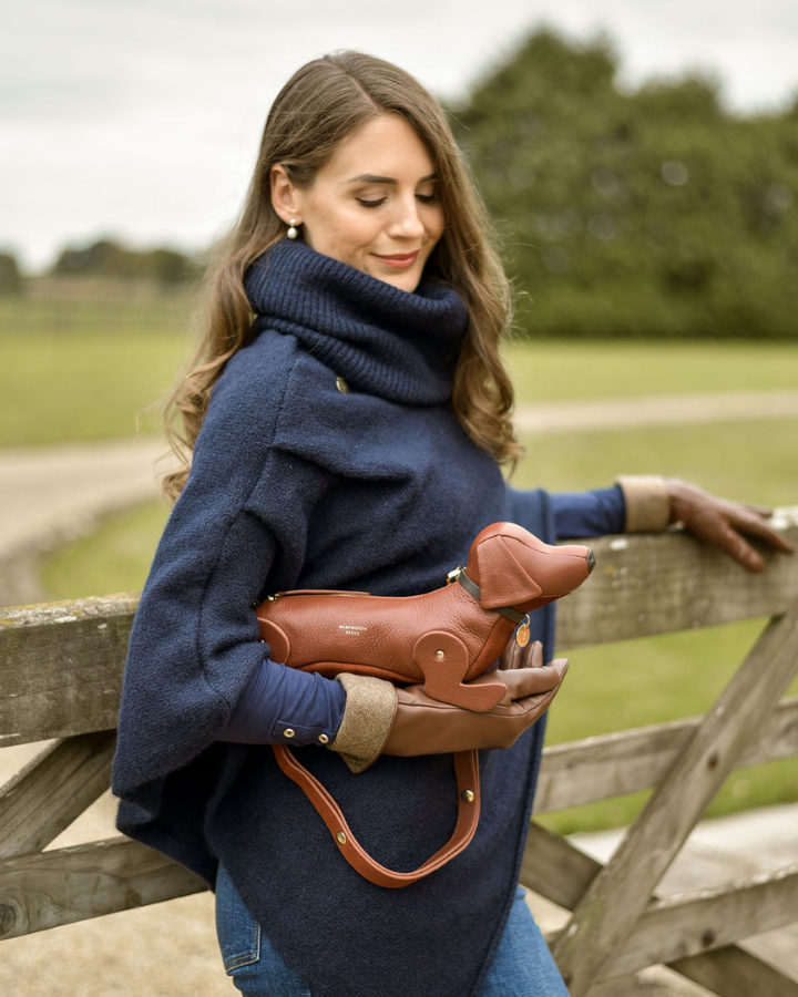 Blakeley Knitted Poncho Navy