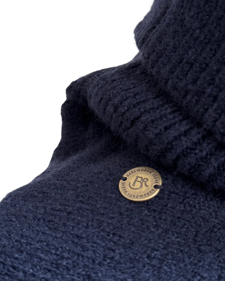 Blakeley Knitted Poncho Navy