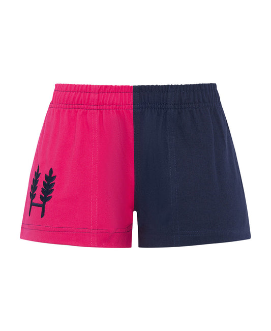 Kids Pink/Navy Harlequin shorts
