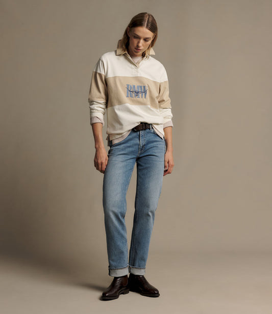 Narran Heritage 3-panel Rugby Ivory