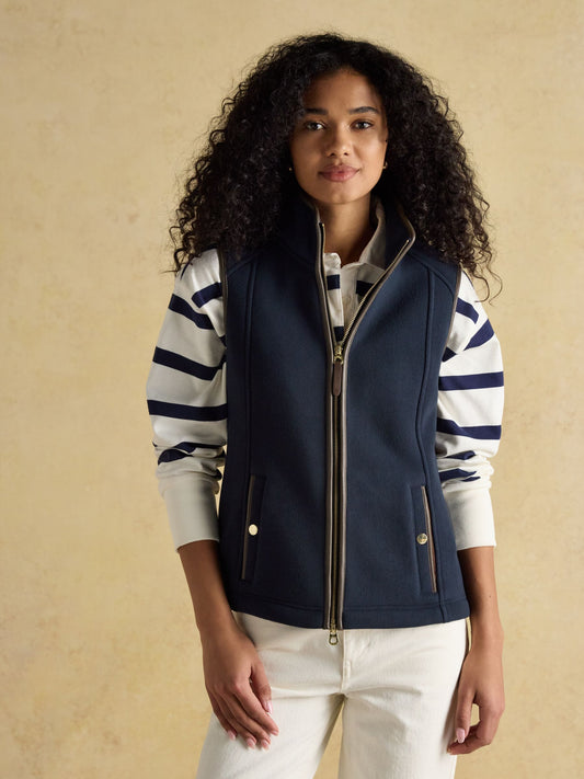 Heritage Navy Blue Fleece Gilet