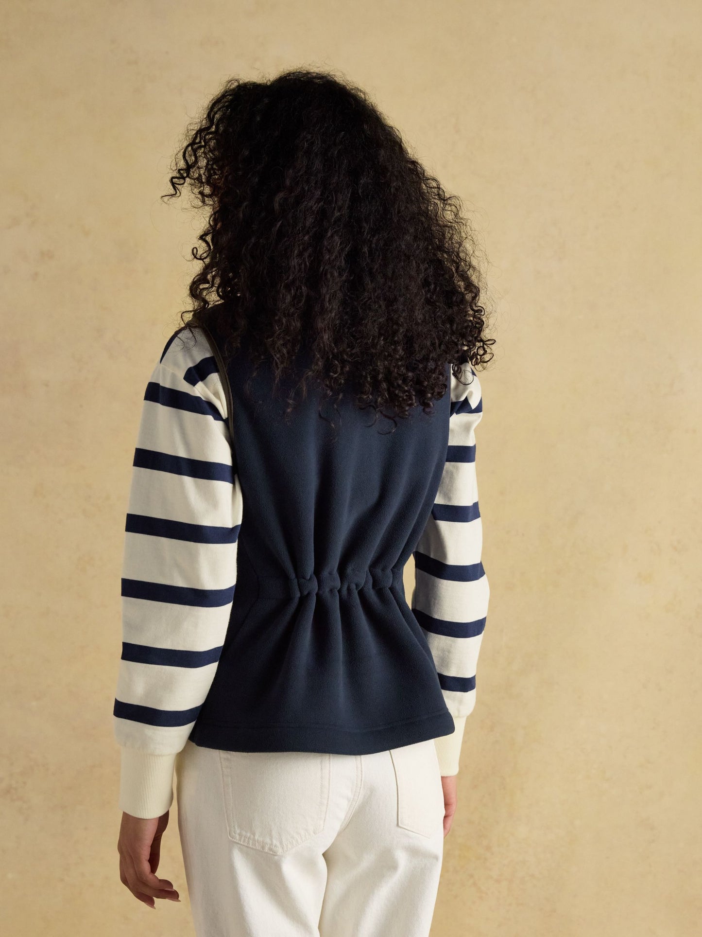 Heritage Navy Blue Fleece Gilet