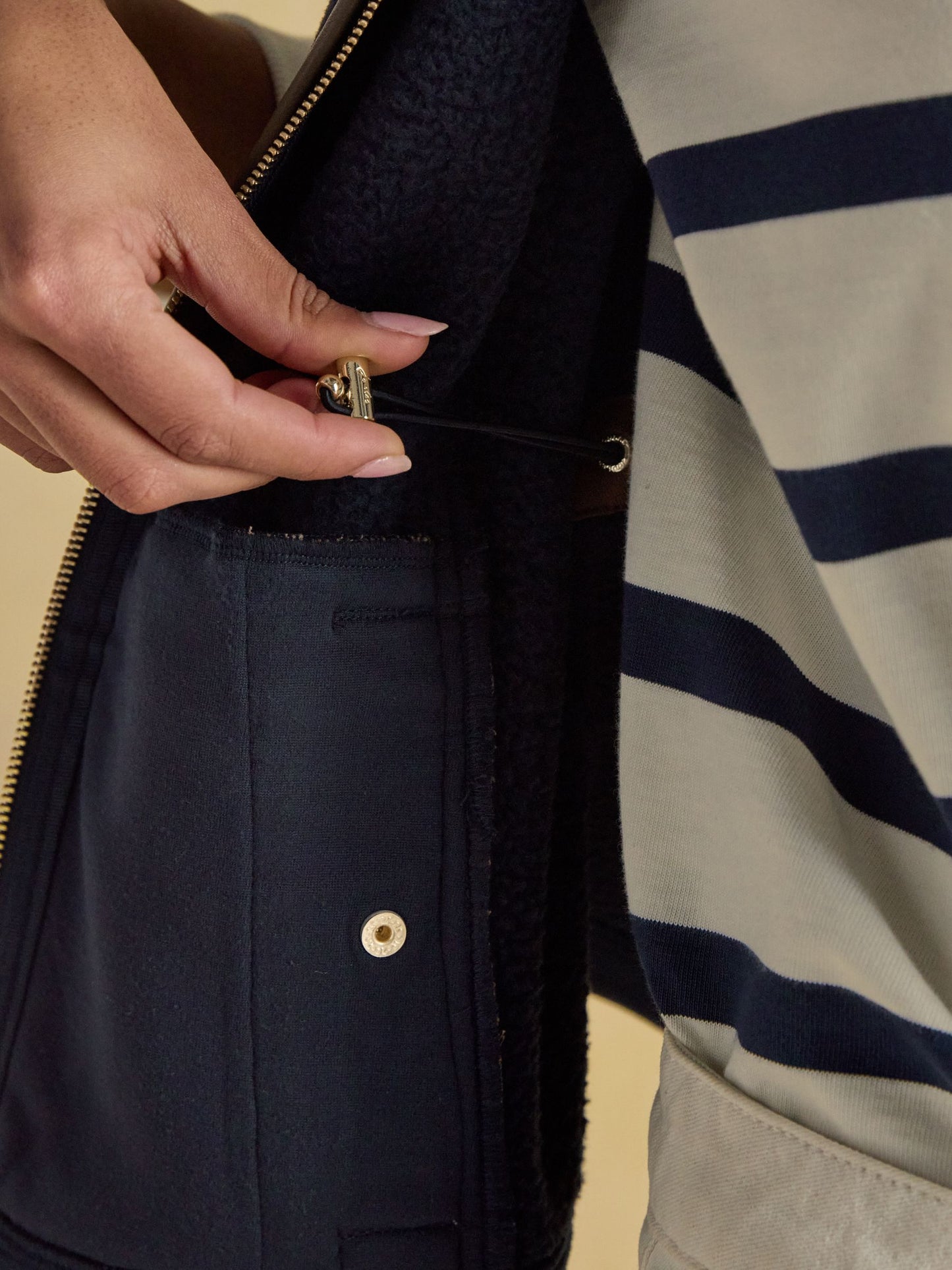 Heritage Navy Blue Fleece Gilet
