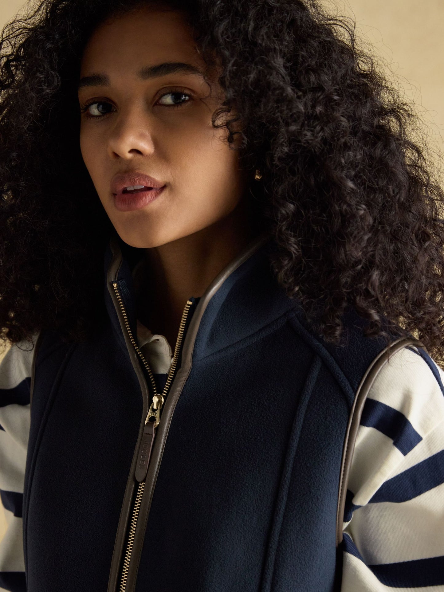 Heritage Navy Blue Fleece Gilet