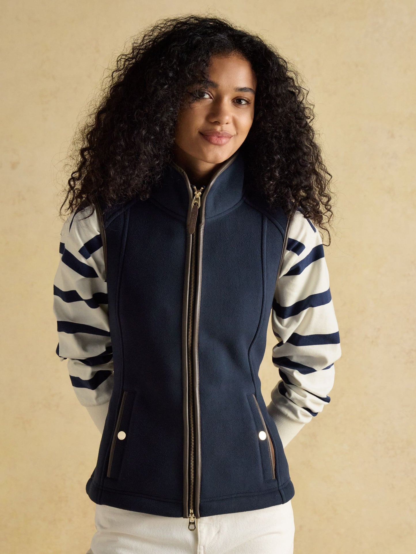 Heritage Navy Blue Fleece Gilet