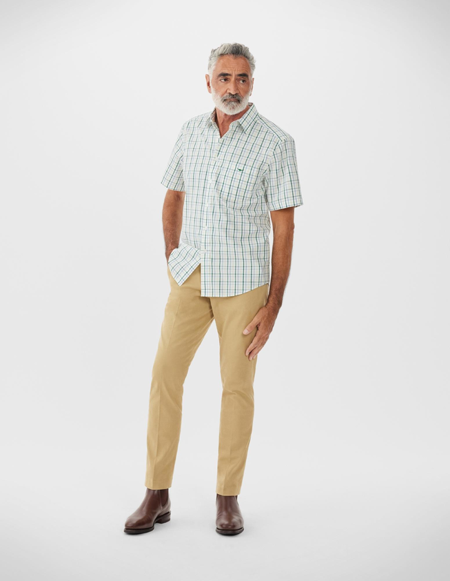 Hervey Shirt White/Blue/Green