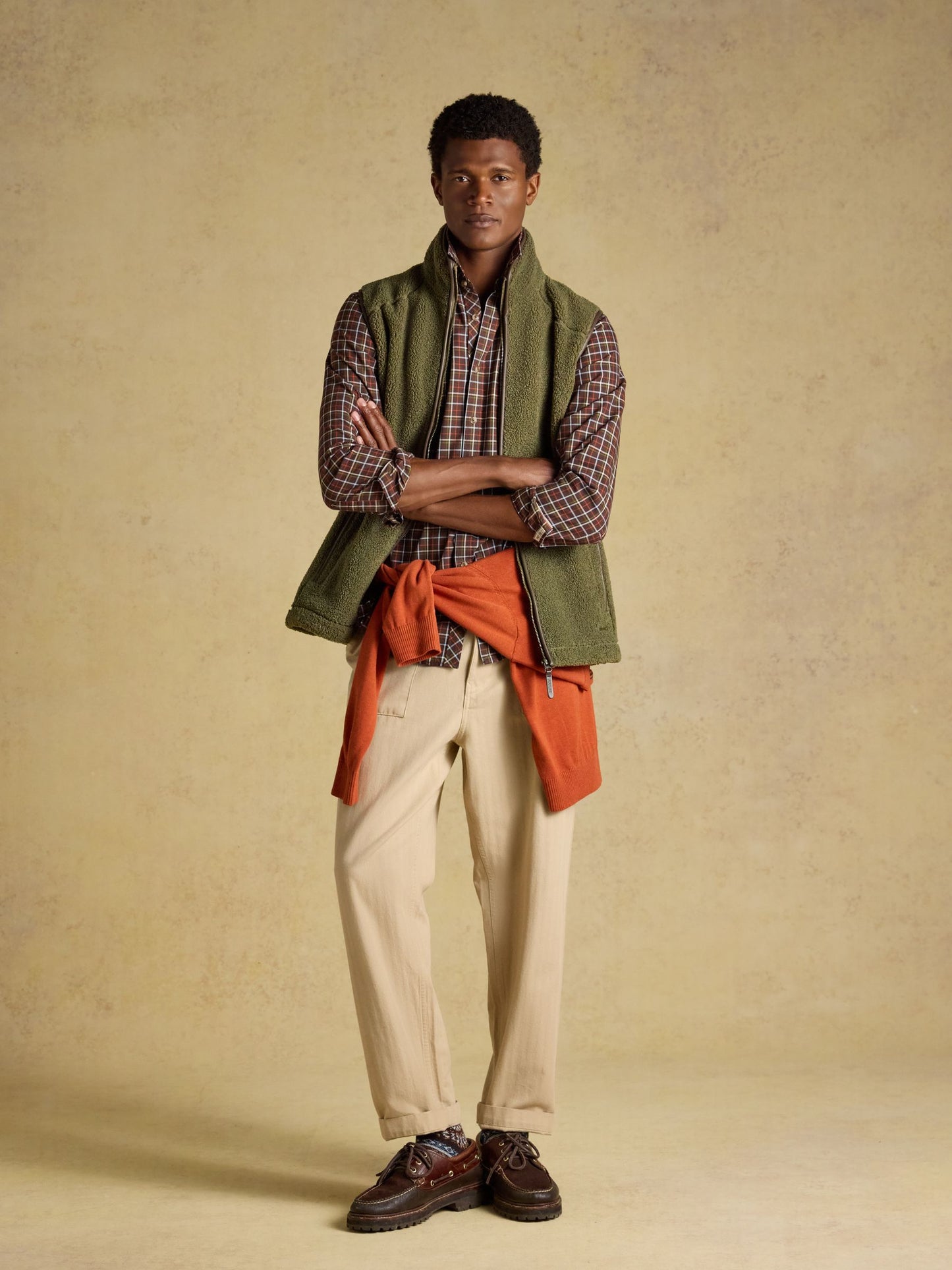 Chocolate Brown Checked Classic Fit Cotton Oxford Shirt