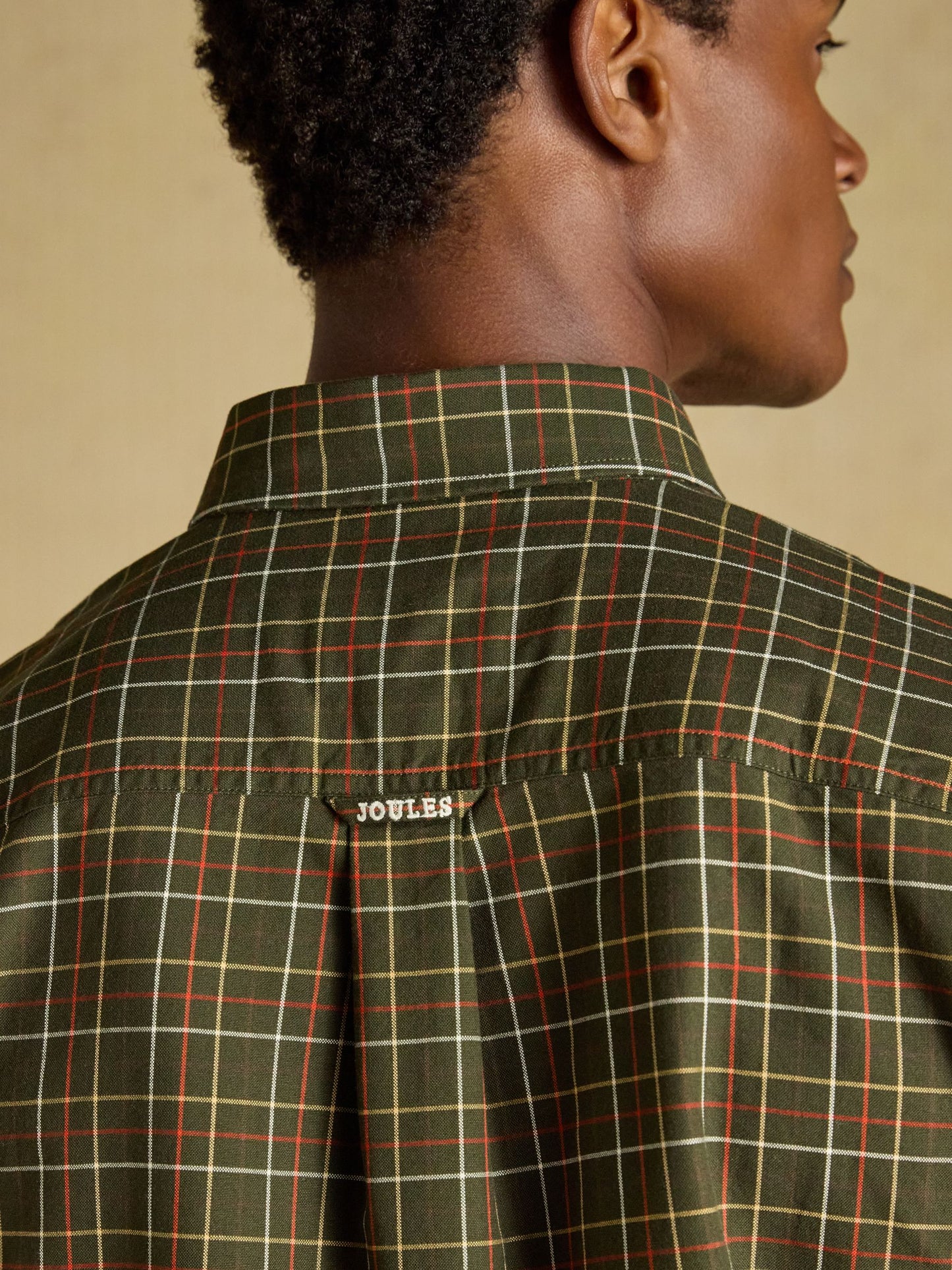 Green Checked Classic Fit Cotton Oxford Shirt