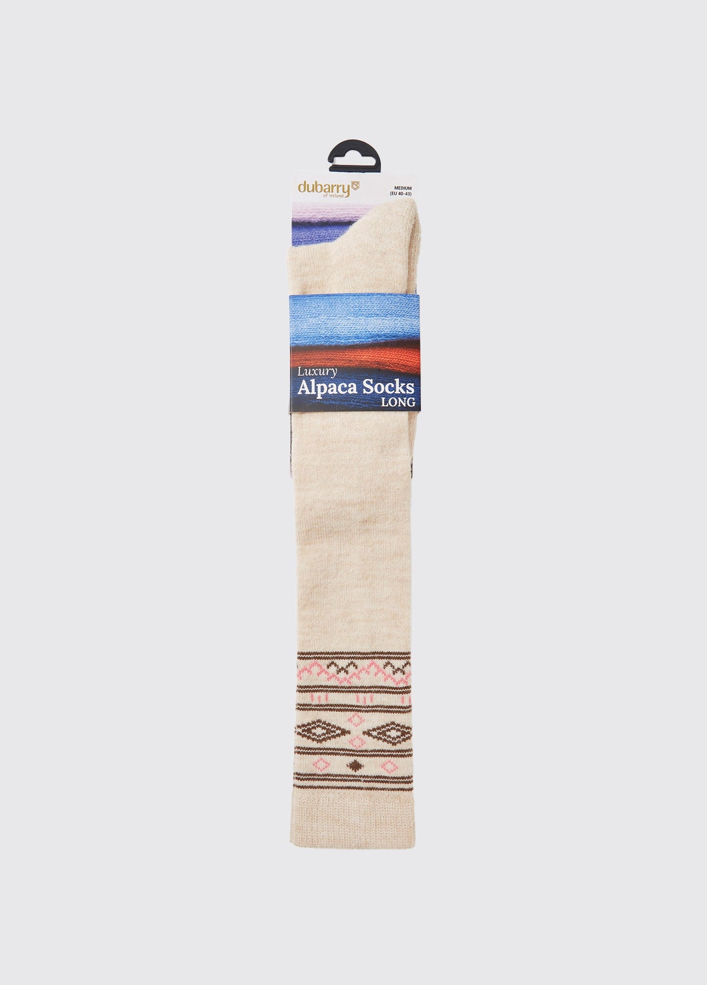 Rolestown Fair Isle Alpaca socks - Oat