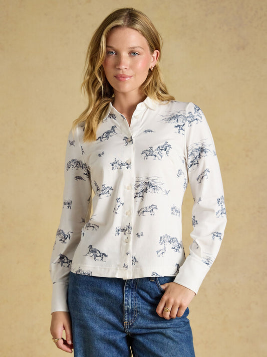 Charlotte Western Cotton Rich Printed Jersey Shirt