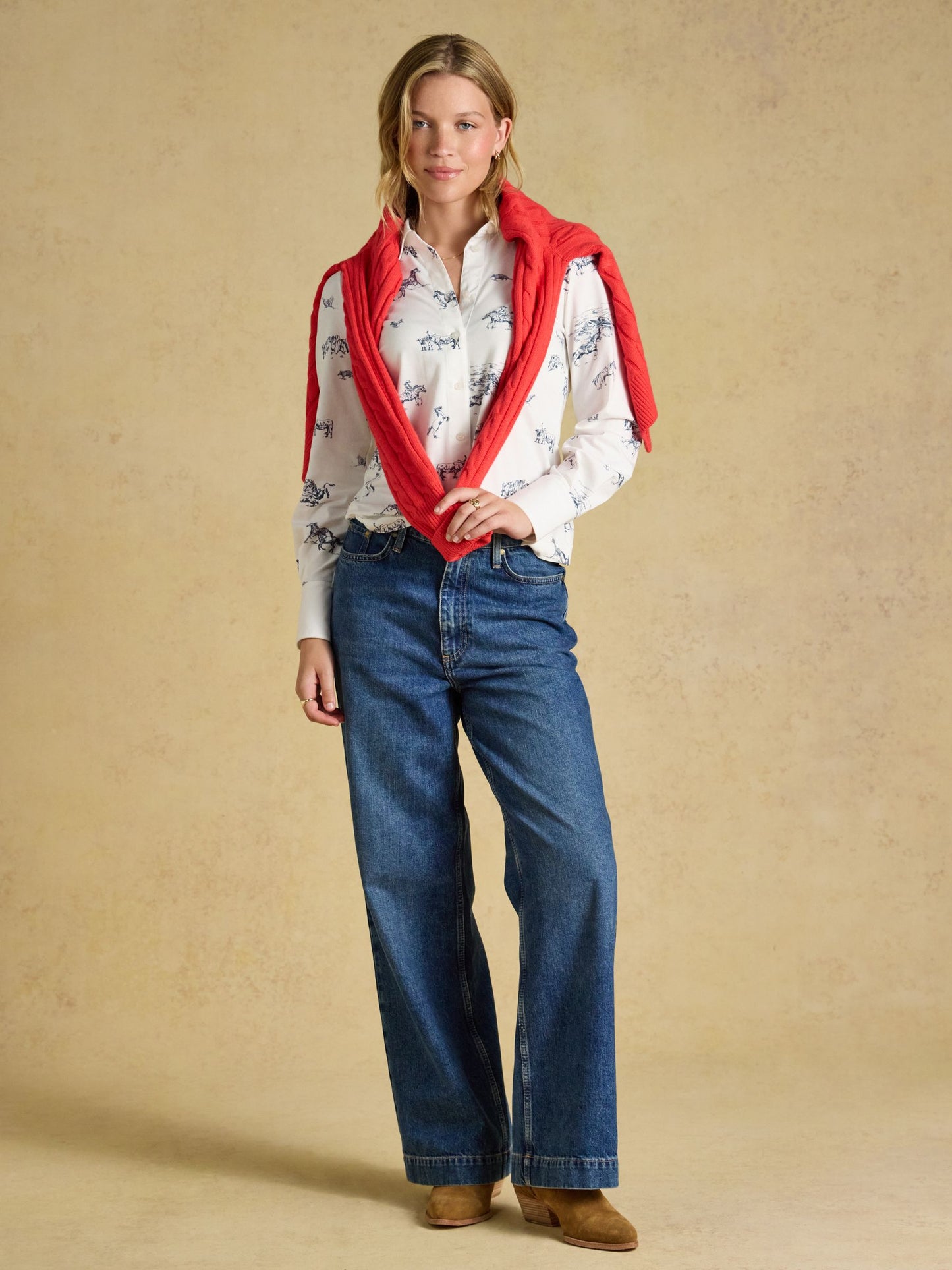 Charlotte Western Cotton Rich Printed Jersey Shirt