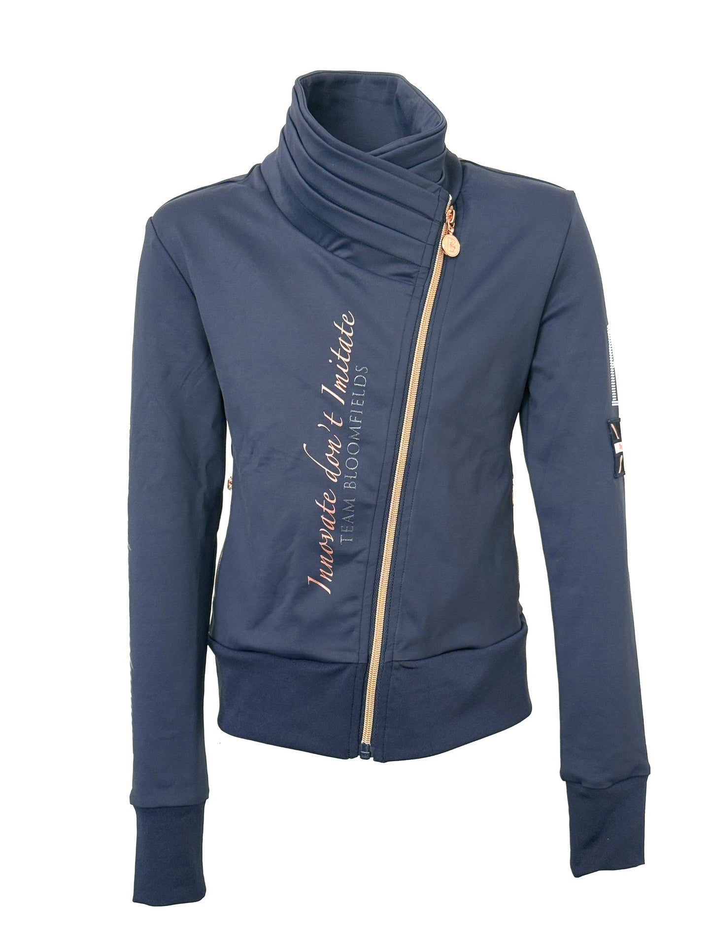Sabrina Sport Navy With Ruffle Collar Top