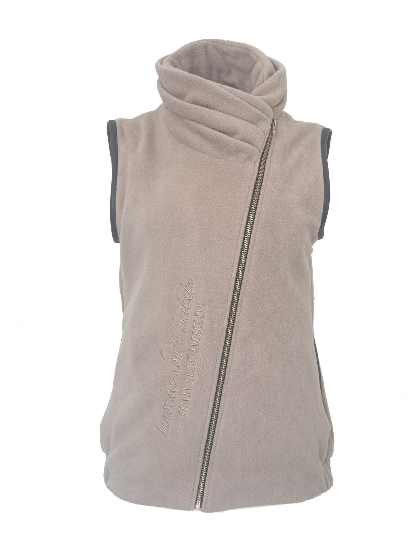 Sienna Country Fleece Stone Gilet