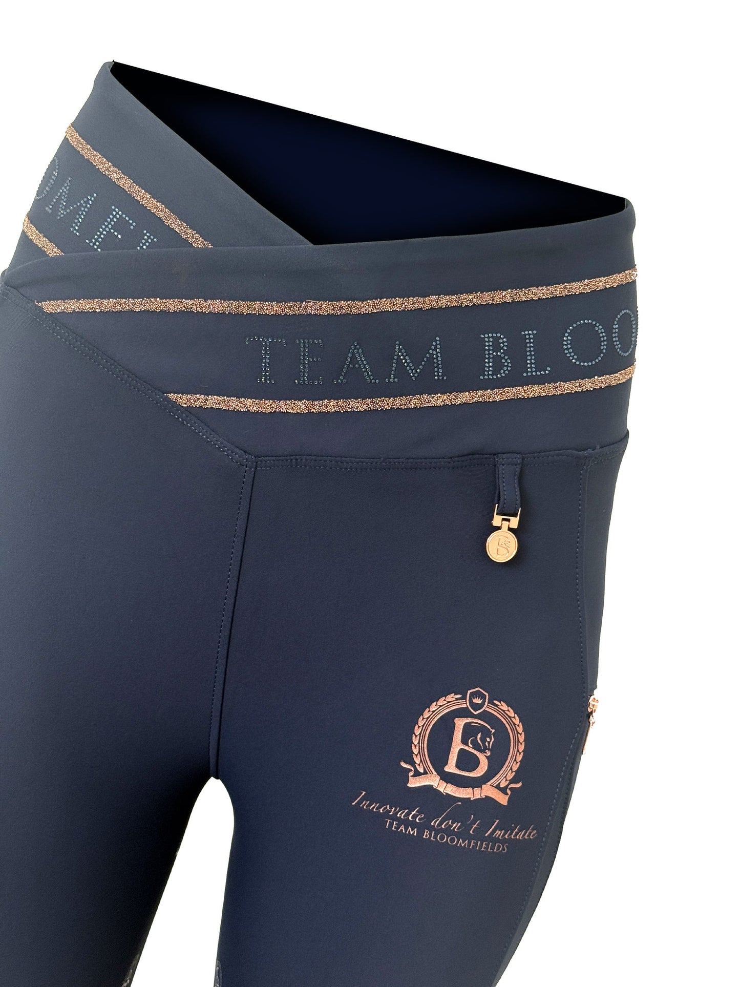Celeste Navy Crystal Leggings