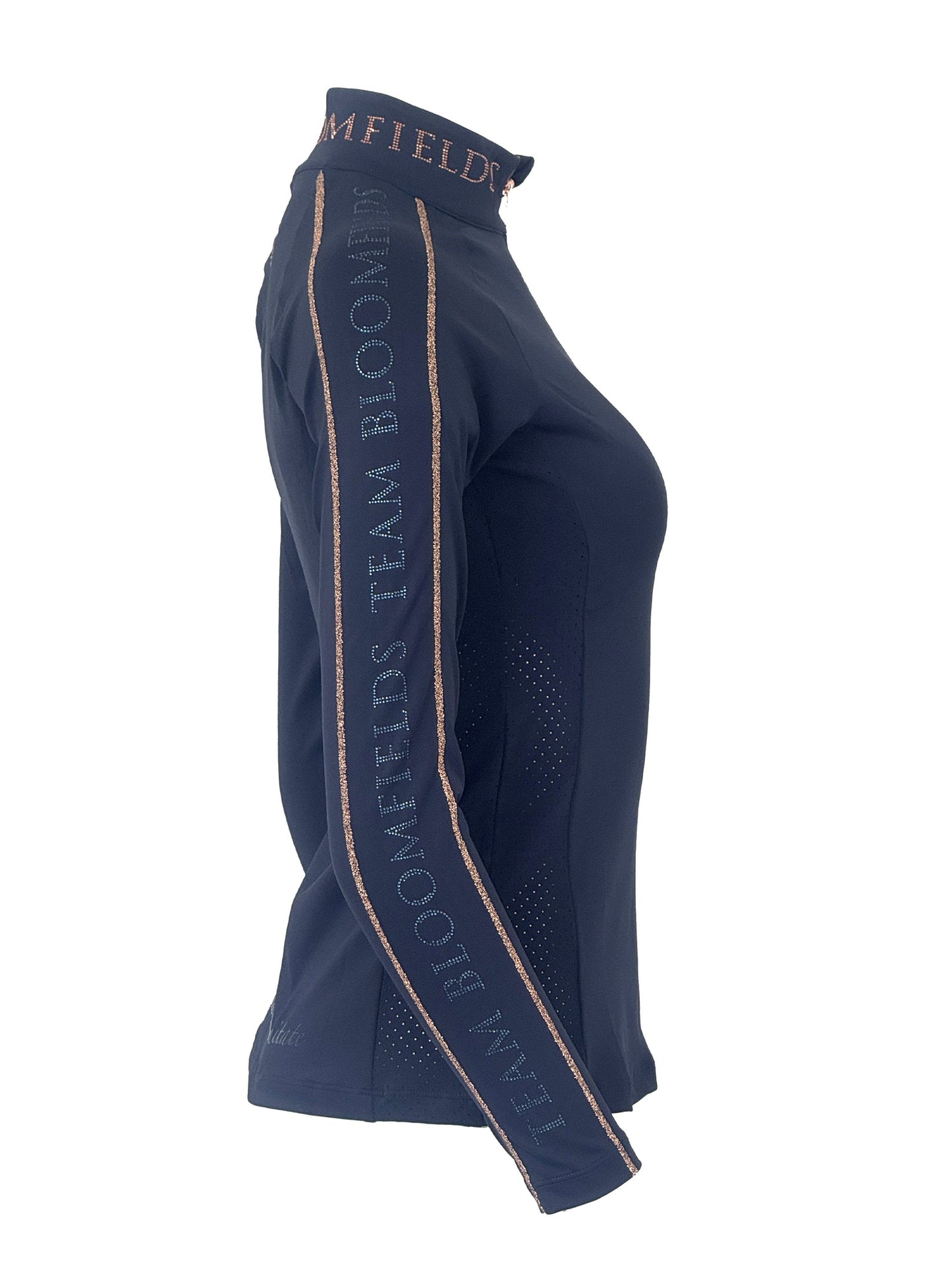 Chloe Navy Crystal Base Layer with Long Sleeves