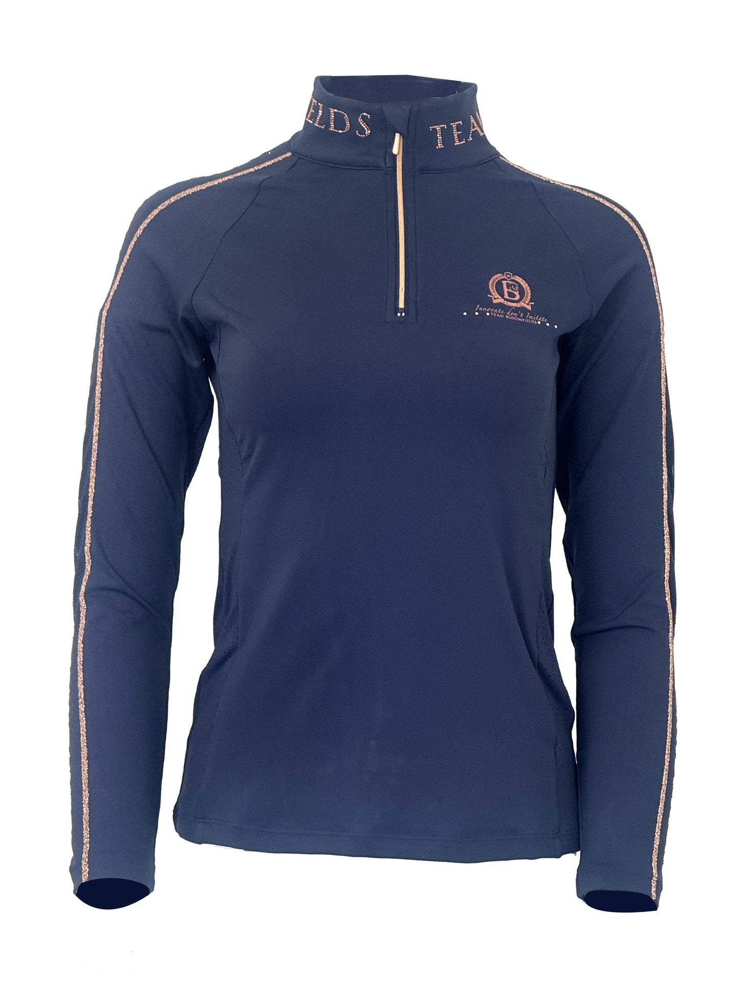 Chloe Navy Crystal Base Layer with Long Sleeves