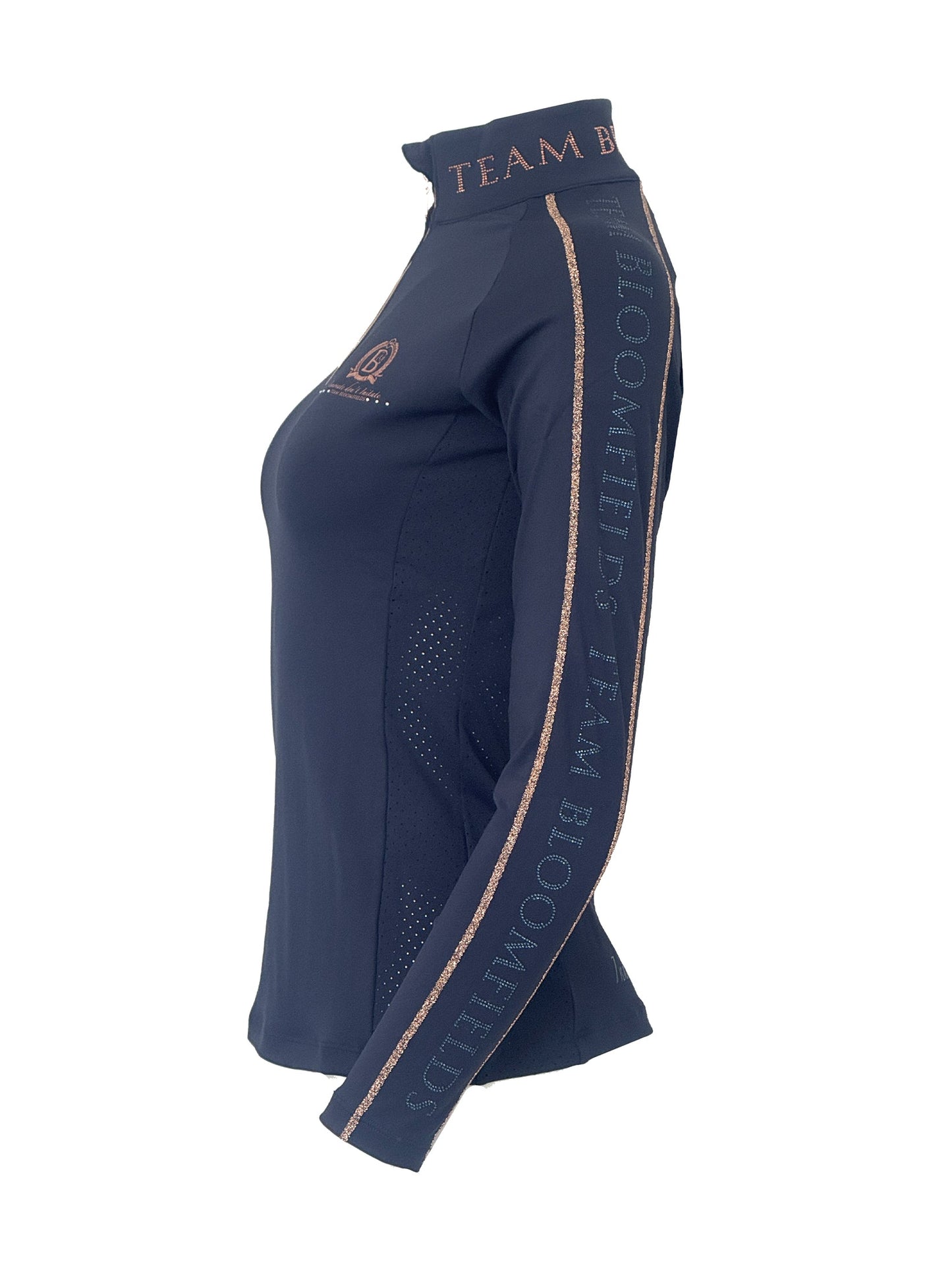 Chloe Navy Crystal Base Layer with Long Sleeves