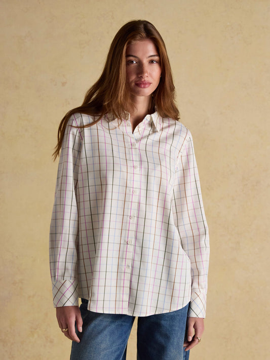 Claudia Multi Tattershall Check Boyfriend Shirt