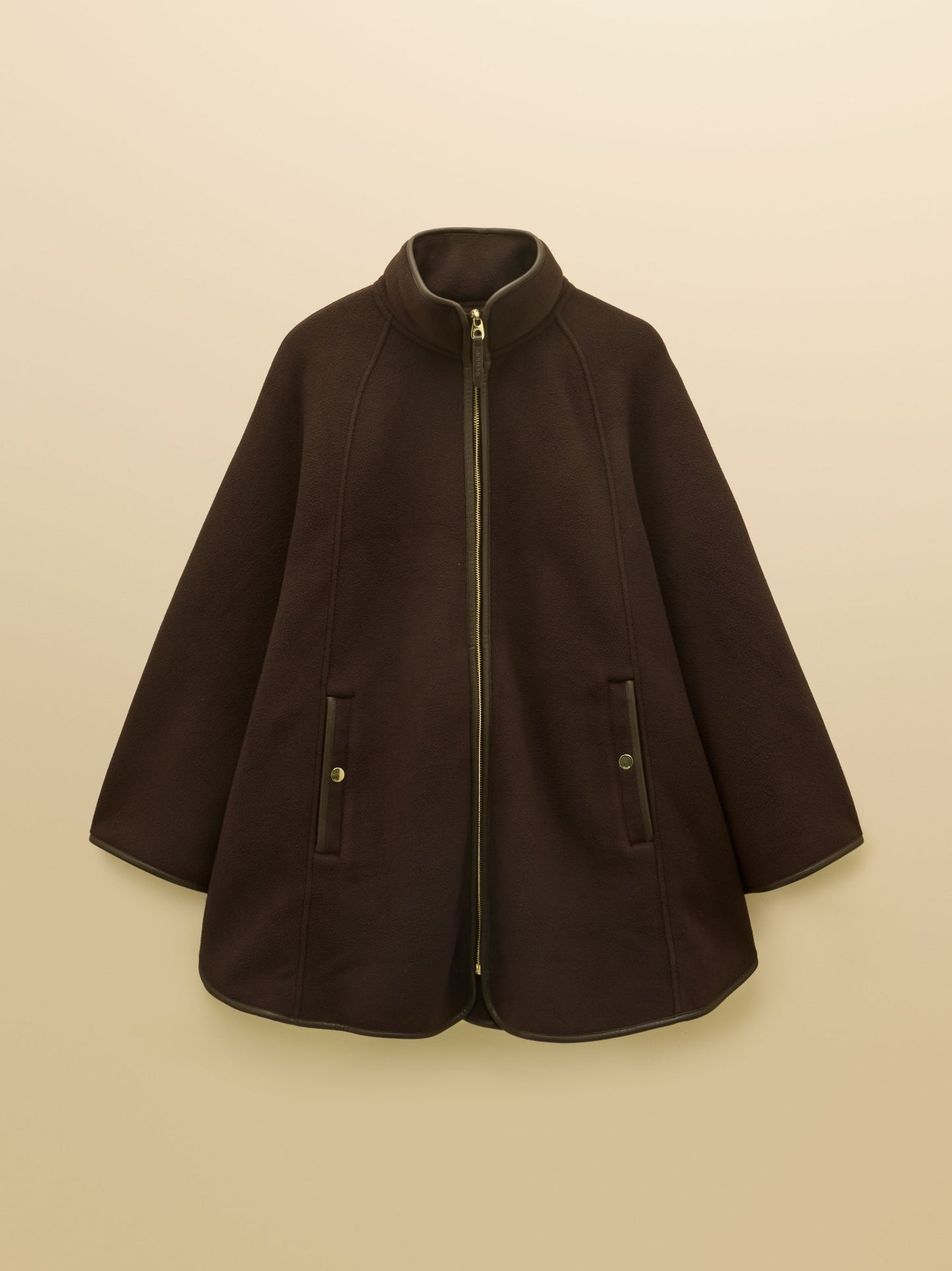Heritage Chocolate Brown Longline Polar Fleece Longline Cape