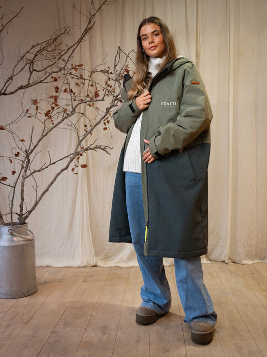 Adult Waterproof Changing Robe Antique Olive