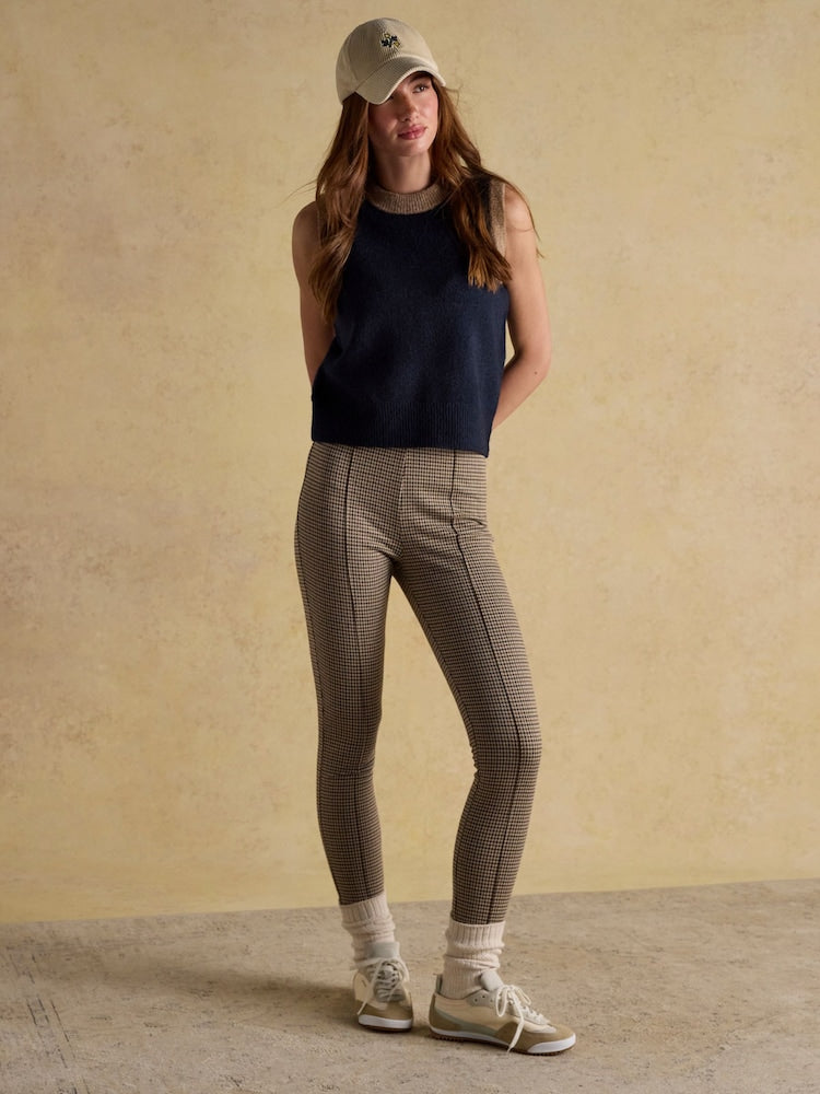 Holly Navy/Camel Knitted Vest