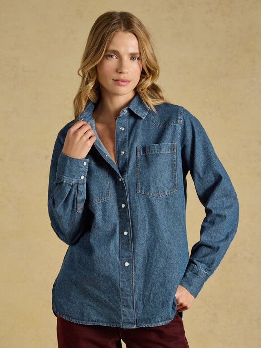 Denim Blue Relaxed Fit Shirt