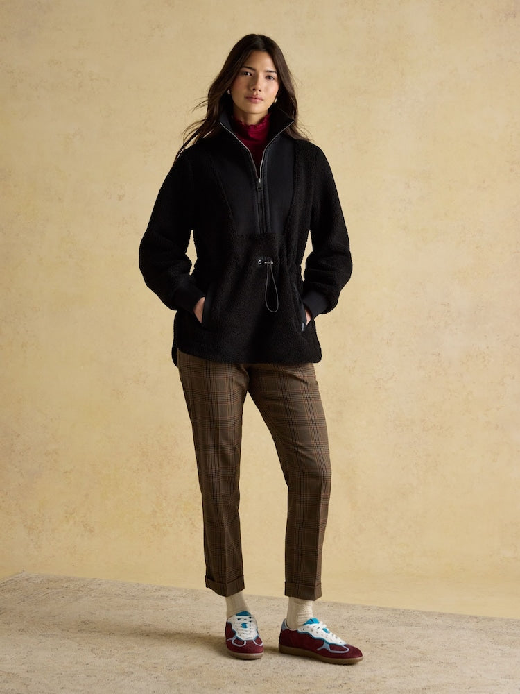 Thurleston Black Borg 3/4 Zip Fleece with Adjustable Waist
