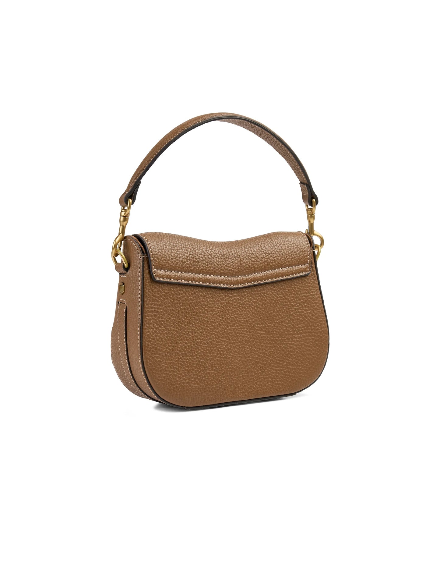 Connie Tan Leather Saddle Bag