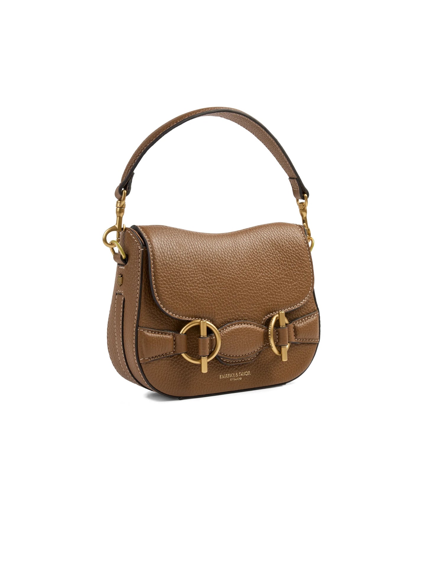 Connie Tan Leather Saddle Bag
