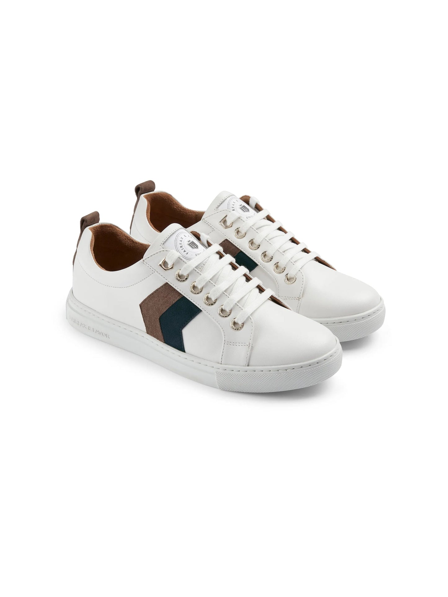 Alexandra Deep taupe/teal leather · Trainers