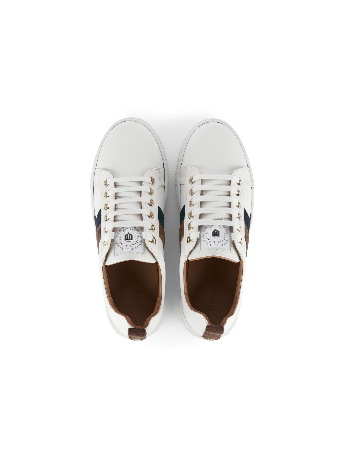 Alexandra Deep taupe/teal leather · Trainers
