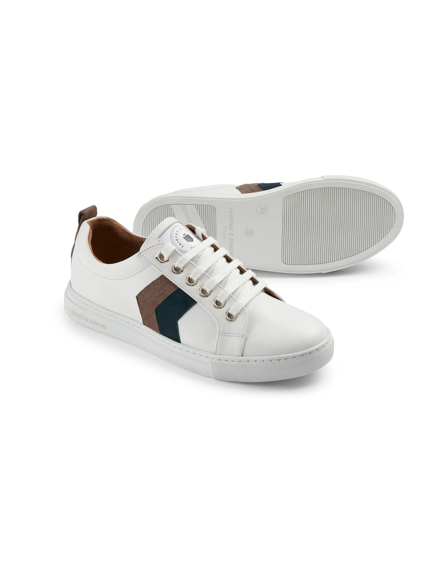 Alexandra Deep taupe/teal leather · Trainers