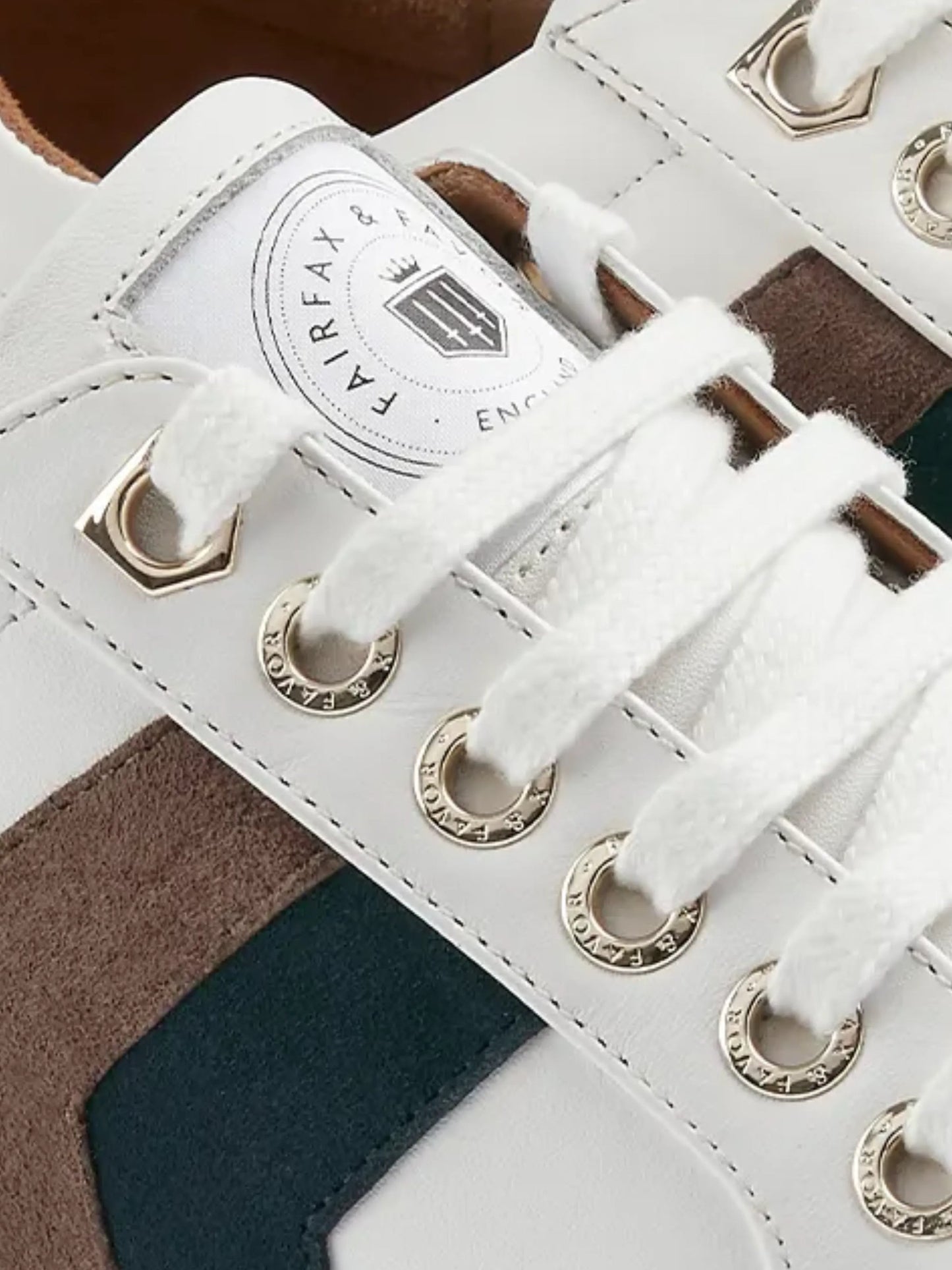 Alexandra Deep taupe/teal leather · Trainers