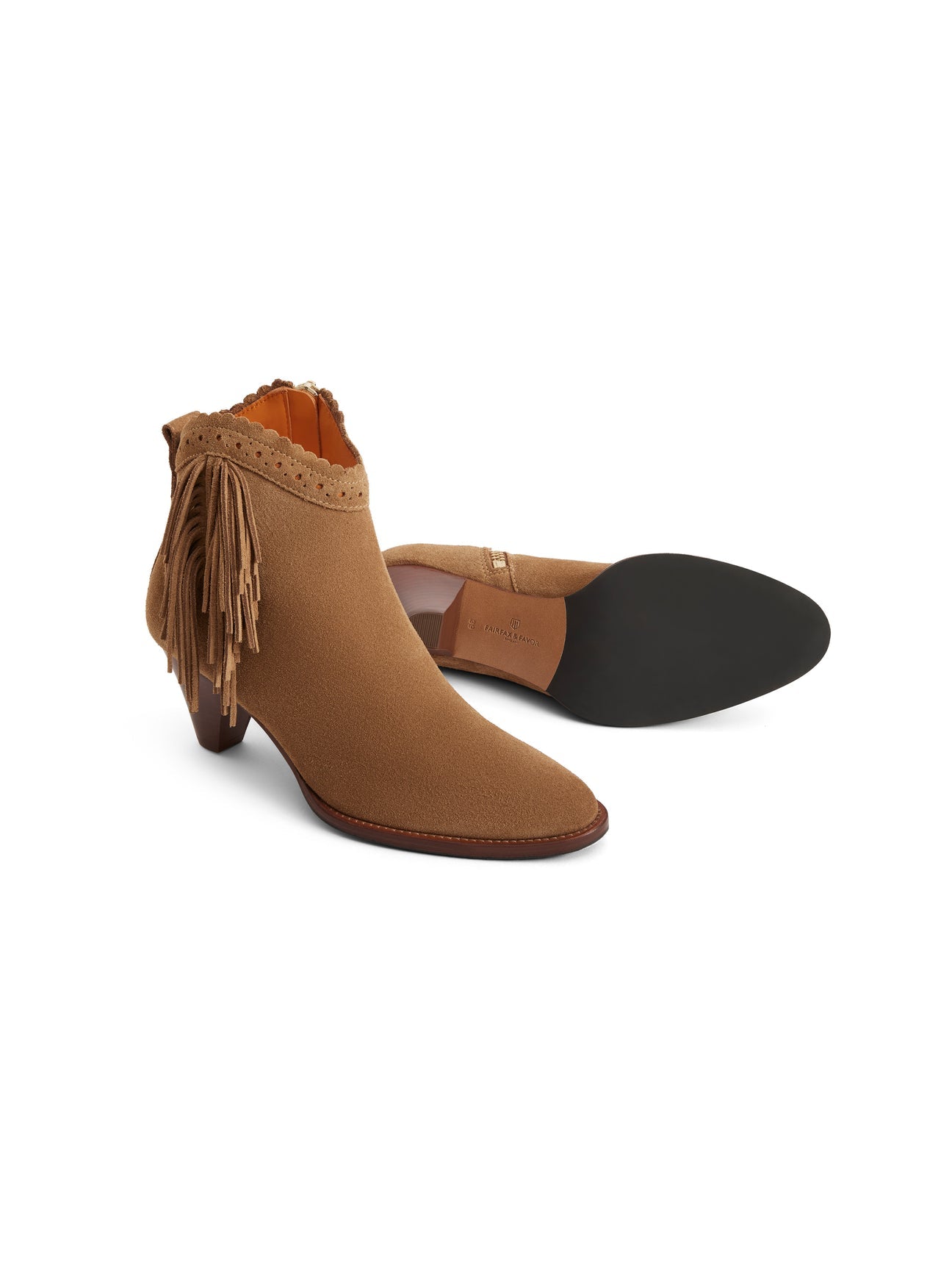 The Regina Women's Fringed Ankle Boot - Tan Suede