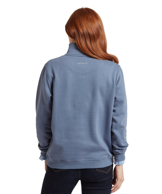 St Issey Quarter Zip Sweatshirt Storm Blue