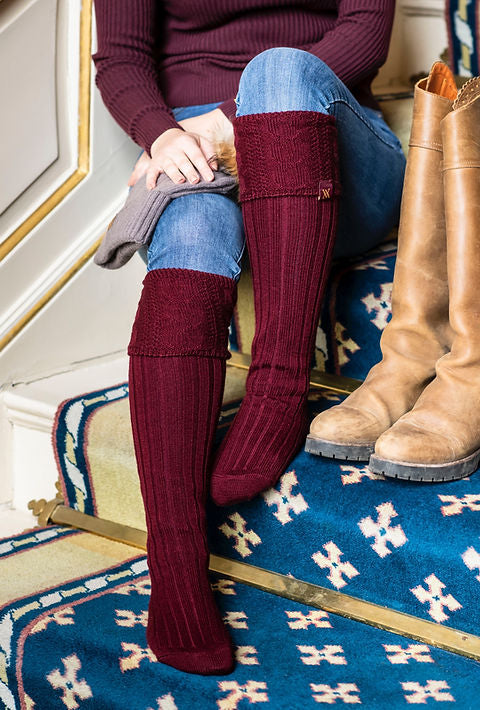 VA Socks Maroon