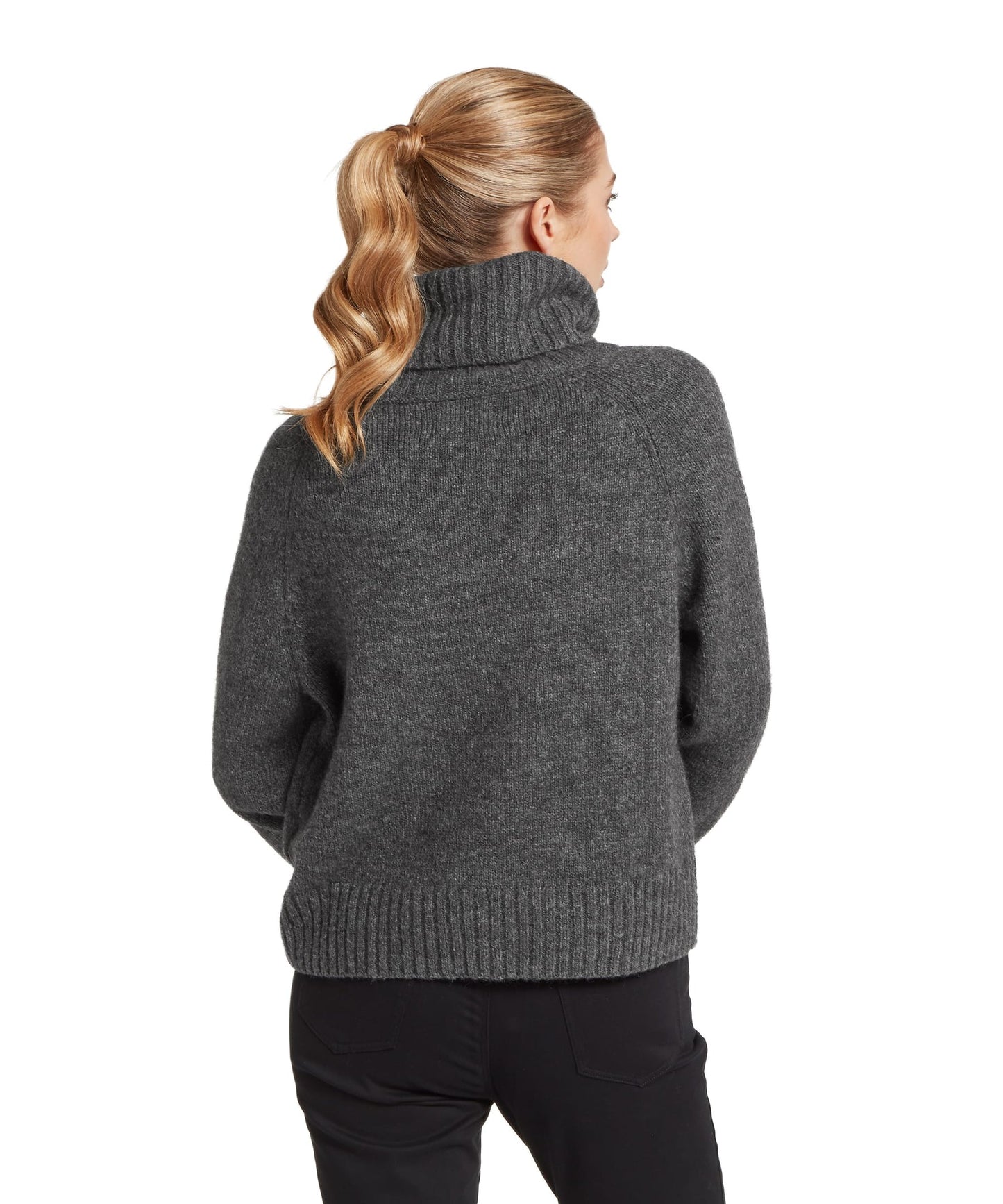 Sutton Roll Neck Jumper Charcoal