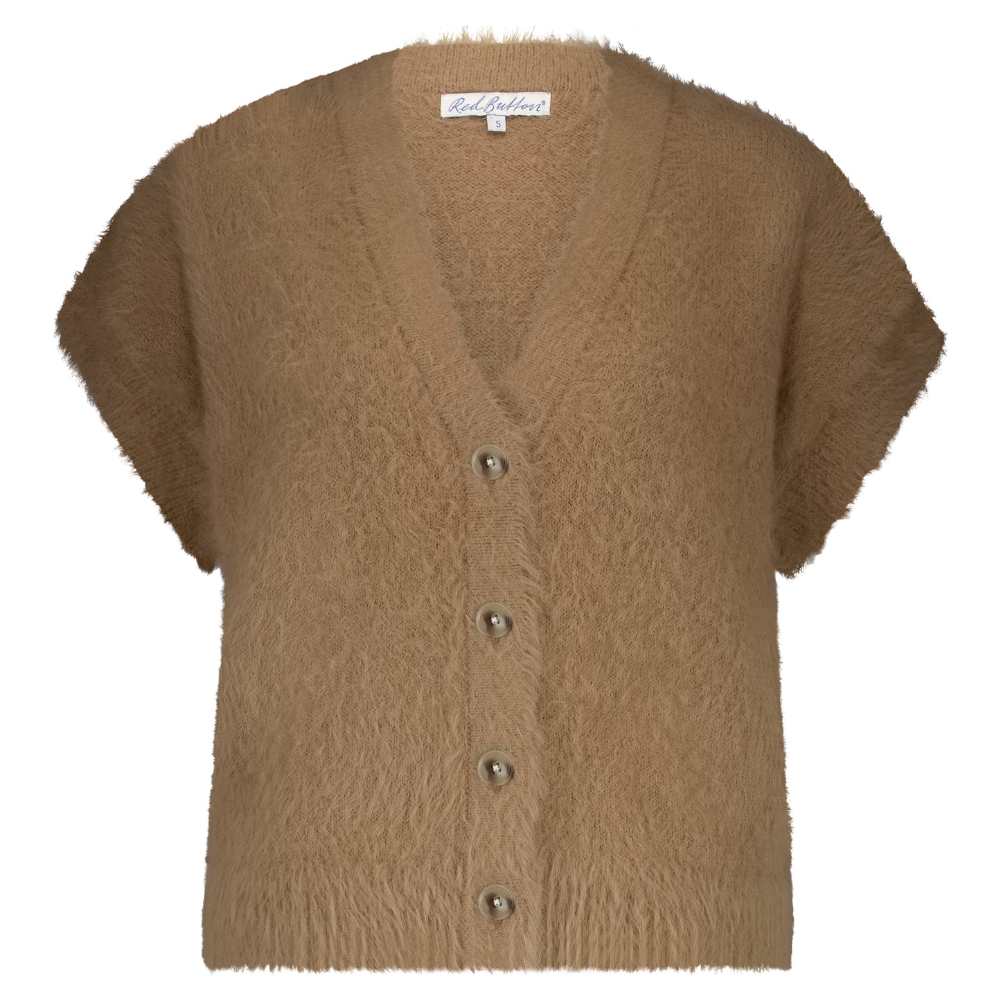 Sleeveless Fuzzy Almond