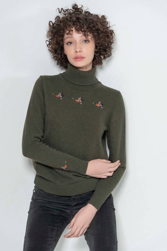Chelsea Olive Flying Ducks Jumper