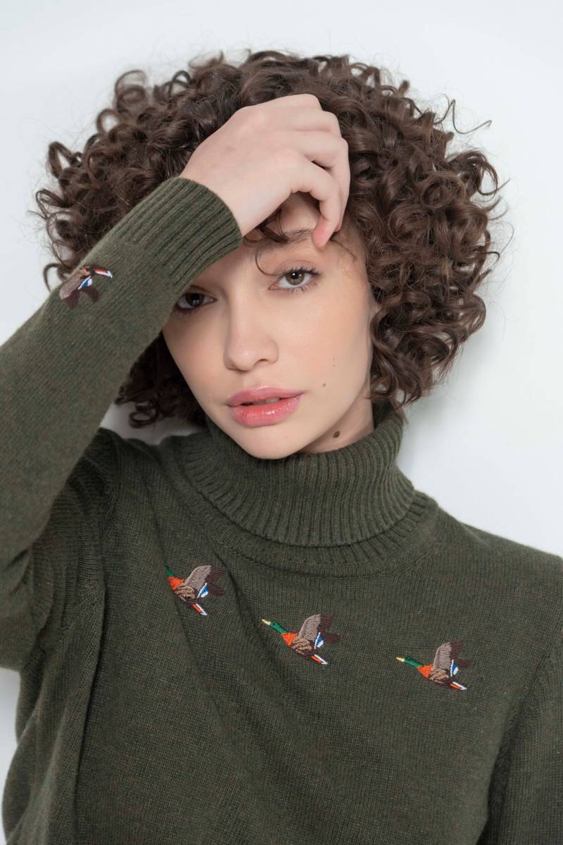 Chelsea Olive Flying Ducks Jumper