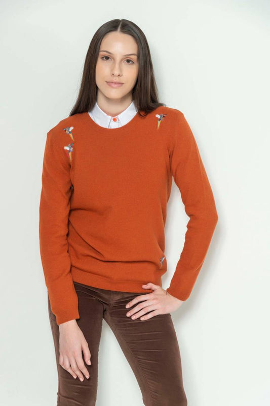 Amanda Pheasants Jumper Rust