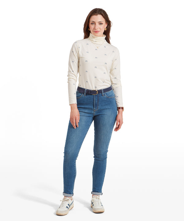 Malham Top Vintage Navy Hare
