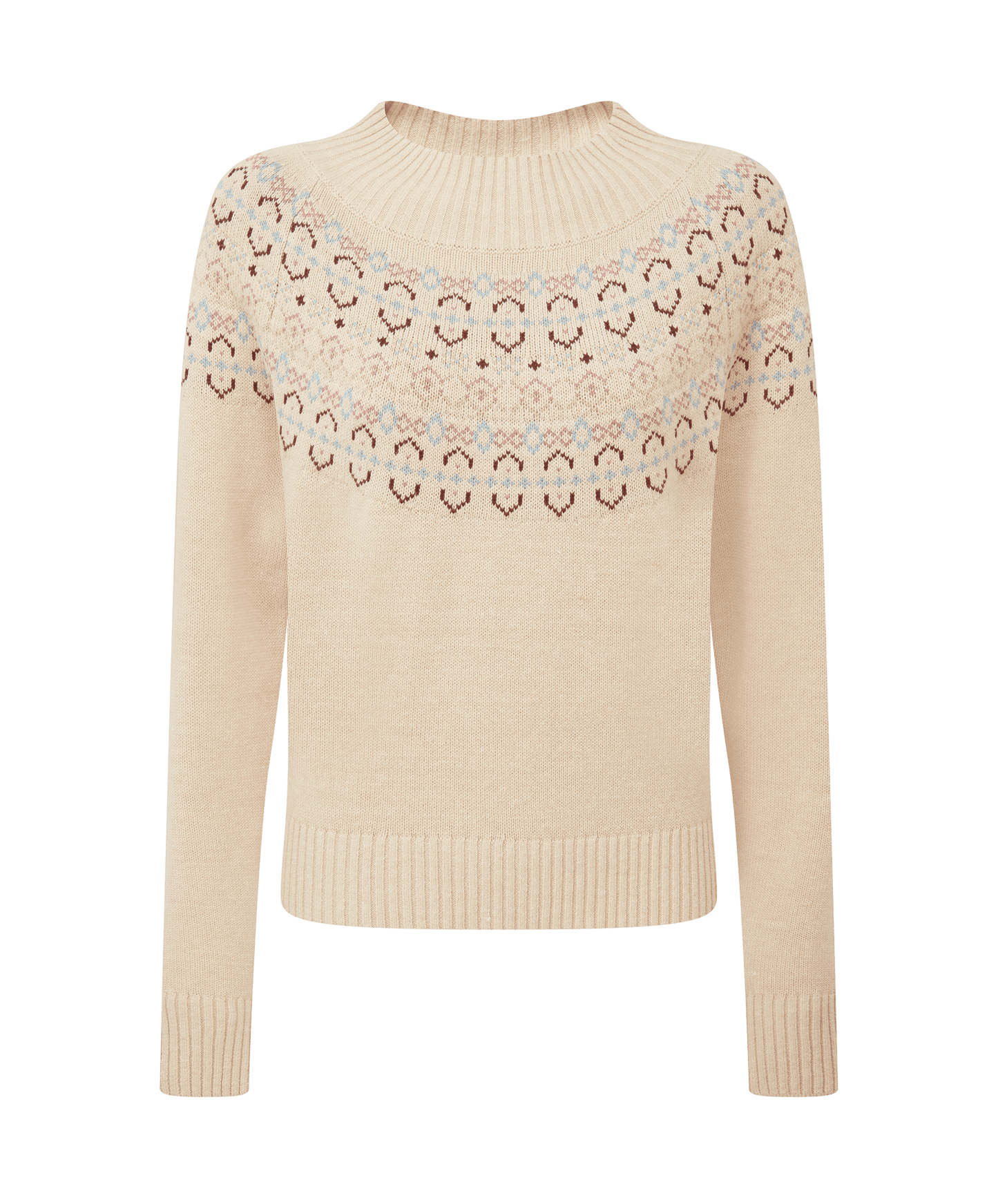 Tresness Fairisle Jumper Port/Lake Blue