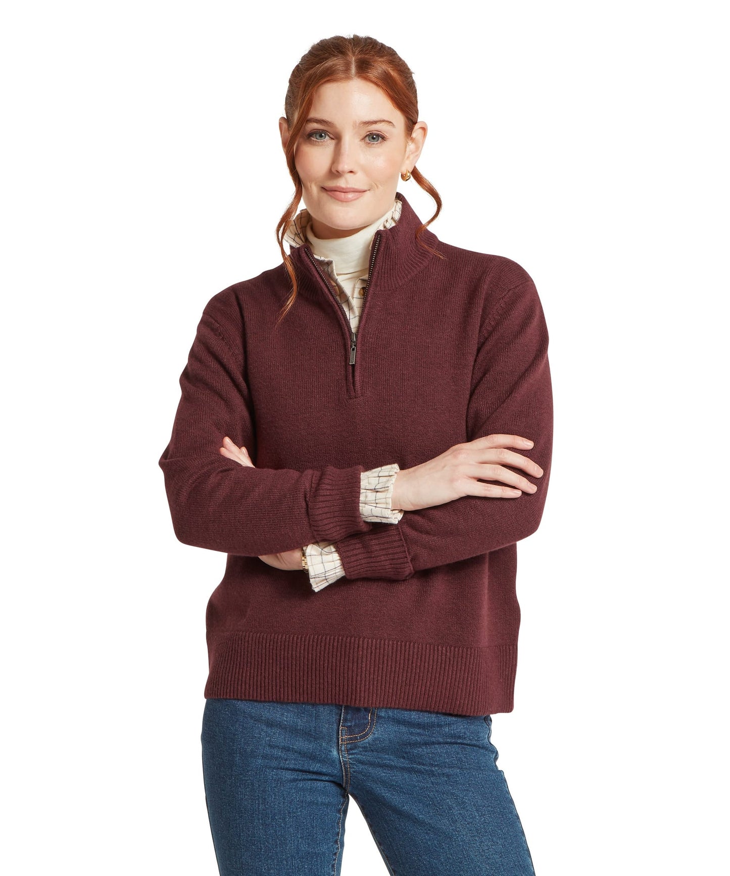 Thoralby Quarter Zip Jumper Port