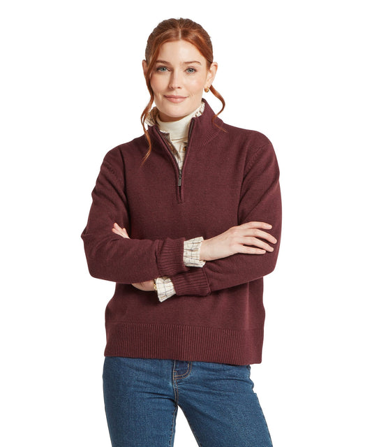 Thoralby Quarter Zip Jumper Port